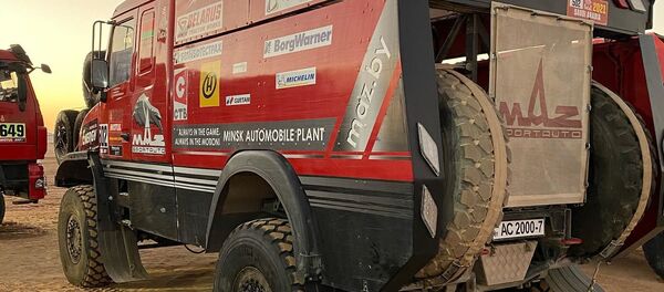 Каміён МАЗ-СПОРТаўта на ралі Дакар Каміён МАЗ-СПОРТаўта на ралі Дакар - Sputnik Беларусь
