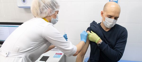 Праца пункта па вакцынацыі ад COVID-19 Праца пункта па вакцынацыі ад COVID-19 - Sputnik Беларусь