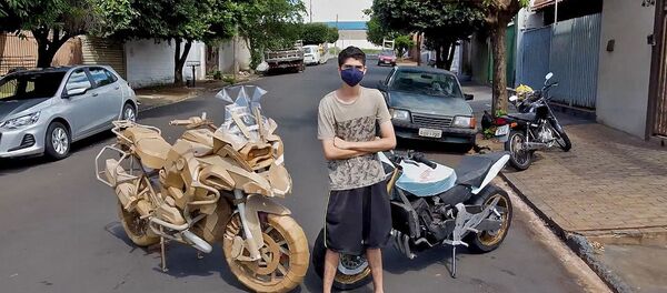 Как настоящие: парень создает модели мотоциклов в натуральную величину - Sputnik Беларусь