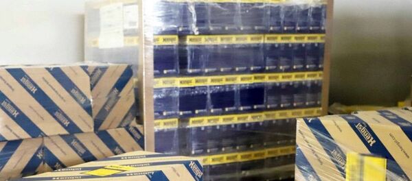 Водитель пытался незаконно ввезти автомобильные фильтры в ЕАЭС - видео - Sputnik Беларусь