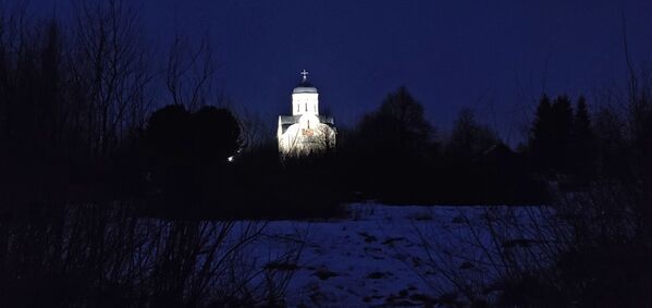 Церковь Николы на Липне в Рождество - Sputnik Беларусь