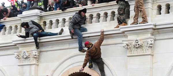 Протестующие у Капитолия Протестующие у Капитолия - Sputnik Беларусь