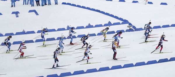 Смешанная эстафета на этапе Кубка мира по биатлону в Оберхофе, 10 января 2021 года. - Sputnik Беларусь