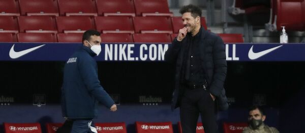 Главный тренер мадридского Атлетико Диего Симеоне Главный тренер мадридского Атлетико Диего Симеоне - Sputnik Беларусь