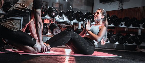 Тренировка в зале, архивное фото - Sputnik Беларусь