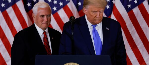 Прэзідэнт ЗША Дональд Трамп і віцэ-прэзідэнт Майк Пенс - Sputnik Беларусь