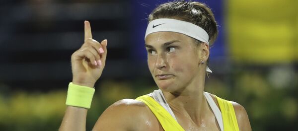 Беларуская тэнісістка Арына Сабаленка Беларуская тэнісістка Арына Сабаленка - Sputnik Беларусь