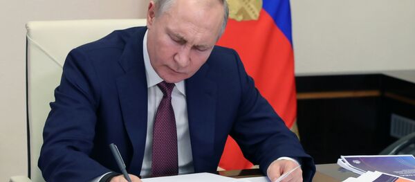 Прэзідэнт Расіі Уладзімір Пуцін Прэзідэнт Расіі Уладзімір Пуцін - Sputnik Беларусь