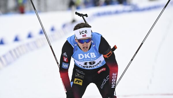Норвежский биатлонист Йоханнес Бё - Sputnik Беларусь