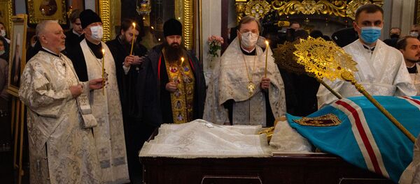 Прощание с митрополитом Филаретом в Минске - Sputnik Беларусь