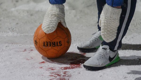 Футбол на снегу - Sputnik Беларусь