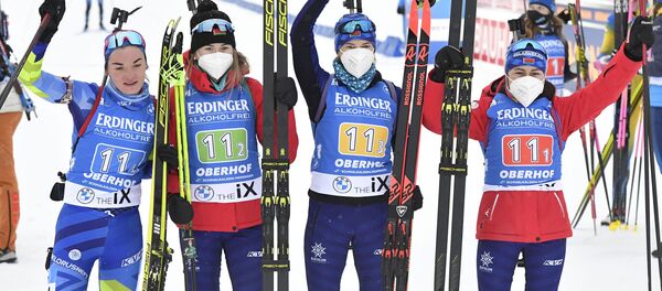 Ирина Кривко, Динара Алимбекова, Анна Сола и Елена Кручинкина - Sputnik Беларусь