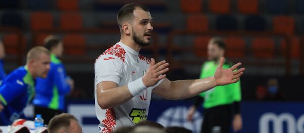 Во время матча со словенцами - Sputnik Беларусь