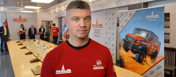 Руководитель команды МАЗ-СПОРТавто Сергей Вязович Руководитель команды МАЗ-СПОРТавто Сергей Вязович - Sputnik Беларусь