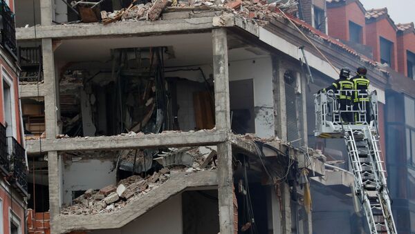 Разрушенное взрывом здание - Sputnik Беларусь