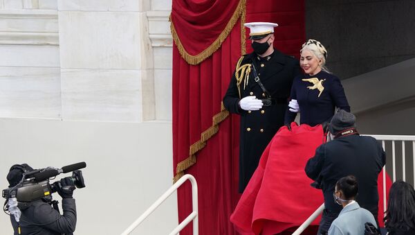 Леди Гага во время инаугурации президента США Джо Байдена - Sputnik Беларусь