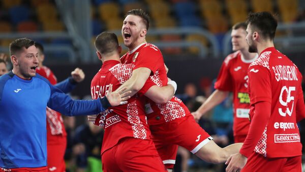 Матч между командами Беларуси и Швеции на ЧМ по гандболу - Sputnik Беларусь