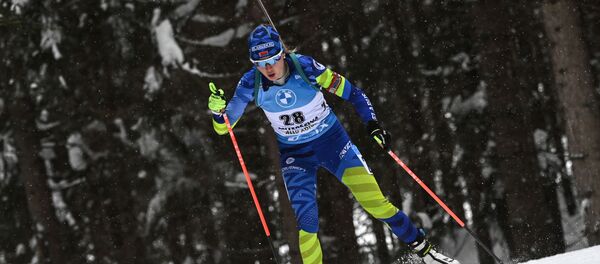 Белорусская биатлонистка Динара Алимбекова - Sputnik Беларусь
