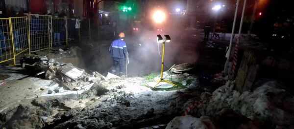 Ремонт теплотрассы в Минске - Sputnik Беларусь