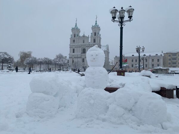 Два дня метелей: в Гродно высота снежного покрова выросла в 10 раз - Sputnik Беларусь