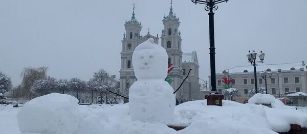 Гродно завалило снегом: такого горожане не видели 40 лет – видео - Sputnik Беларусь