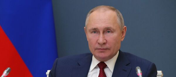 Прэзідэнт РФ Уладзімір Пуцін выступіў на сесіі анлайн-форуму Давоскі парадак дня 2021 Прэзідэнт РФ Уладзімір Пуцін выступіў на сесіі анлайн-форуму Давоскі парадак дня 2021 - Sputnik Беларусь