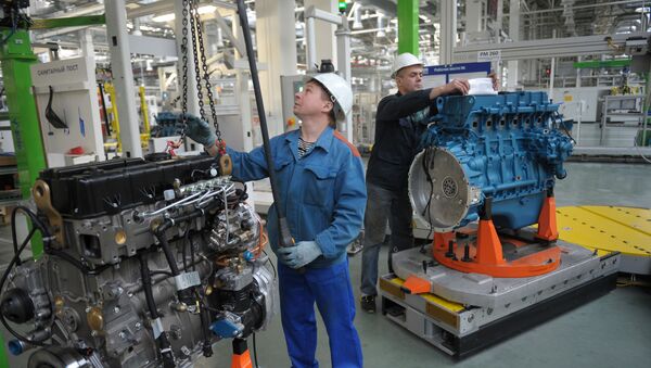 Производство дизельных двигателей, архивное фото - Sputnik Беларусь