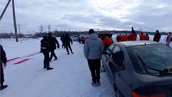 Группу протестных лыжников задержали под Молодечно - Sputnik Беларусь