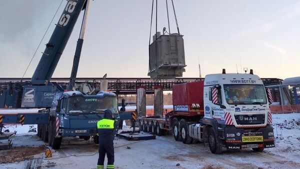 Оборудование для резервного энергоисточника доставлено в Новополоцк - Sputnik Беларусь