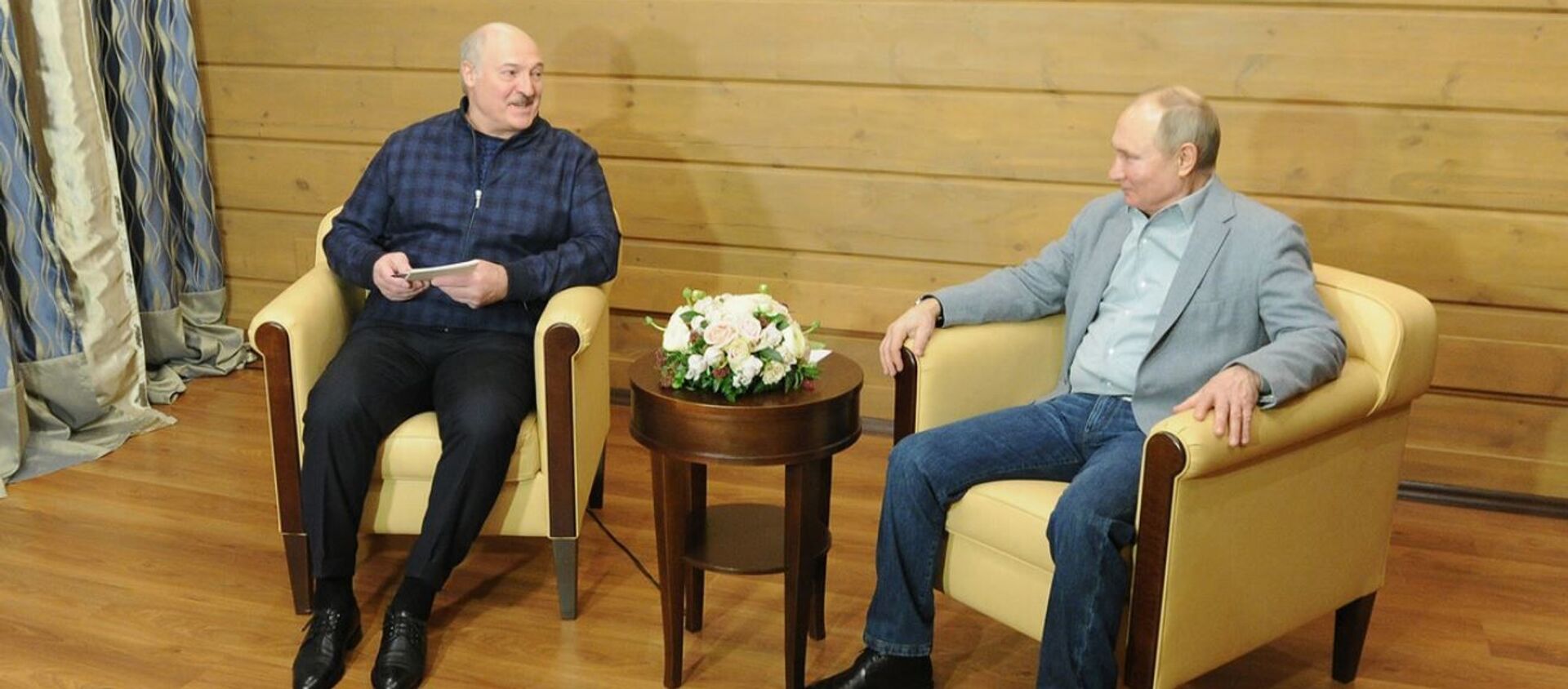 Встреча Александра Лукашенко и Владимира Путина в Сочи - Sputnik Беларусь, 1920, 23.02.2021