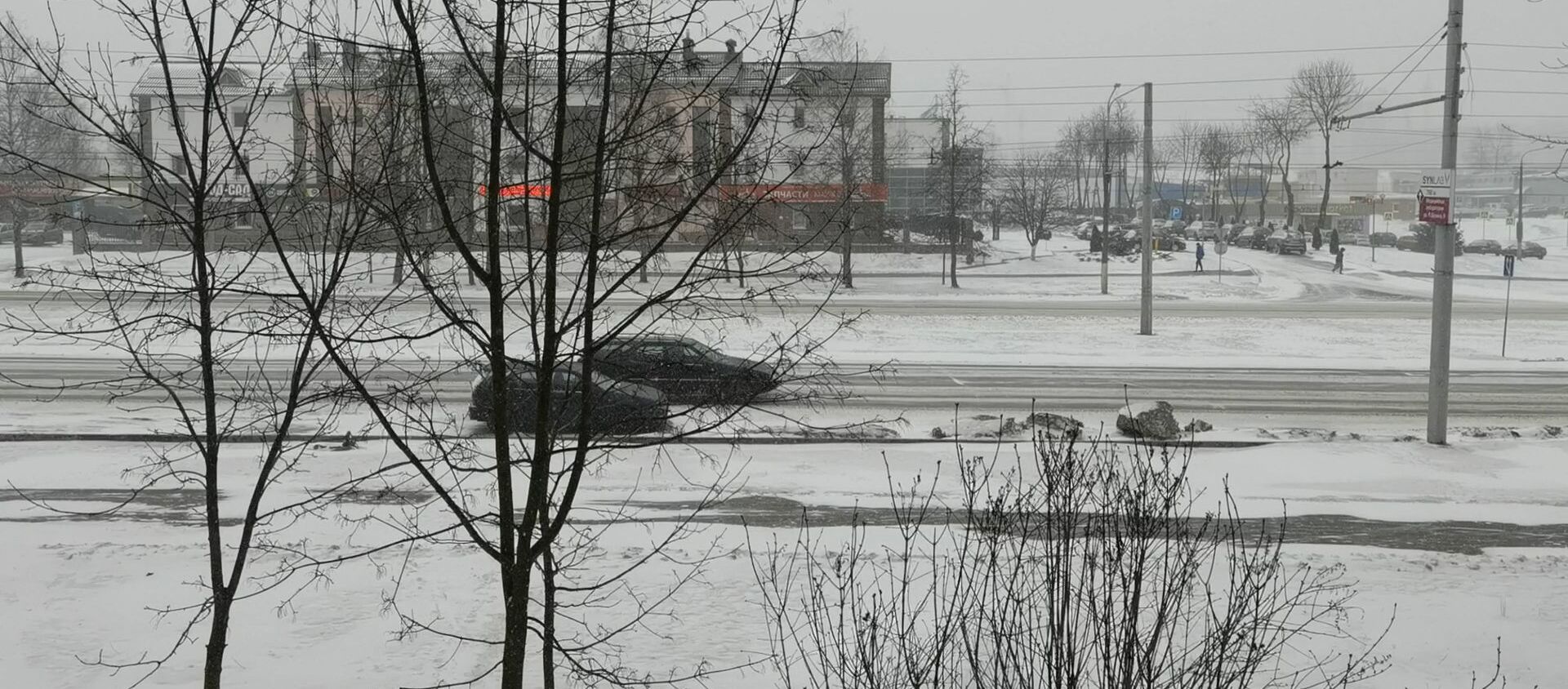 В Витебск пришел циклон Клаус вместе с сильным ветром и снегом - видео - Sputnik Беларусь, 1920, 12.03.2021