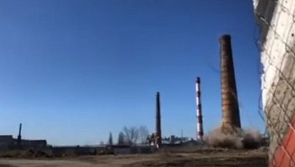 Дымовую трубу взорвали в Пинске - Sputnik Беларусь