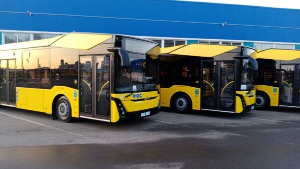 МАЗ поставил первую партию новейших автобусов на улицы Минска - Sputnik Беларусь