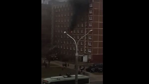 Общежитие одного из колледжей горело в Минске - Sputnik Беларусь