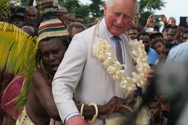 Принц Чарльз во время посещения столицы Вануату Порт-Вила - Sputnik Беларусь