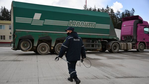 Досмотр транспорта на границе - Sputnik Беларусь
