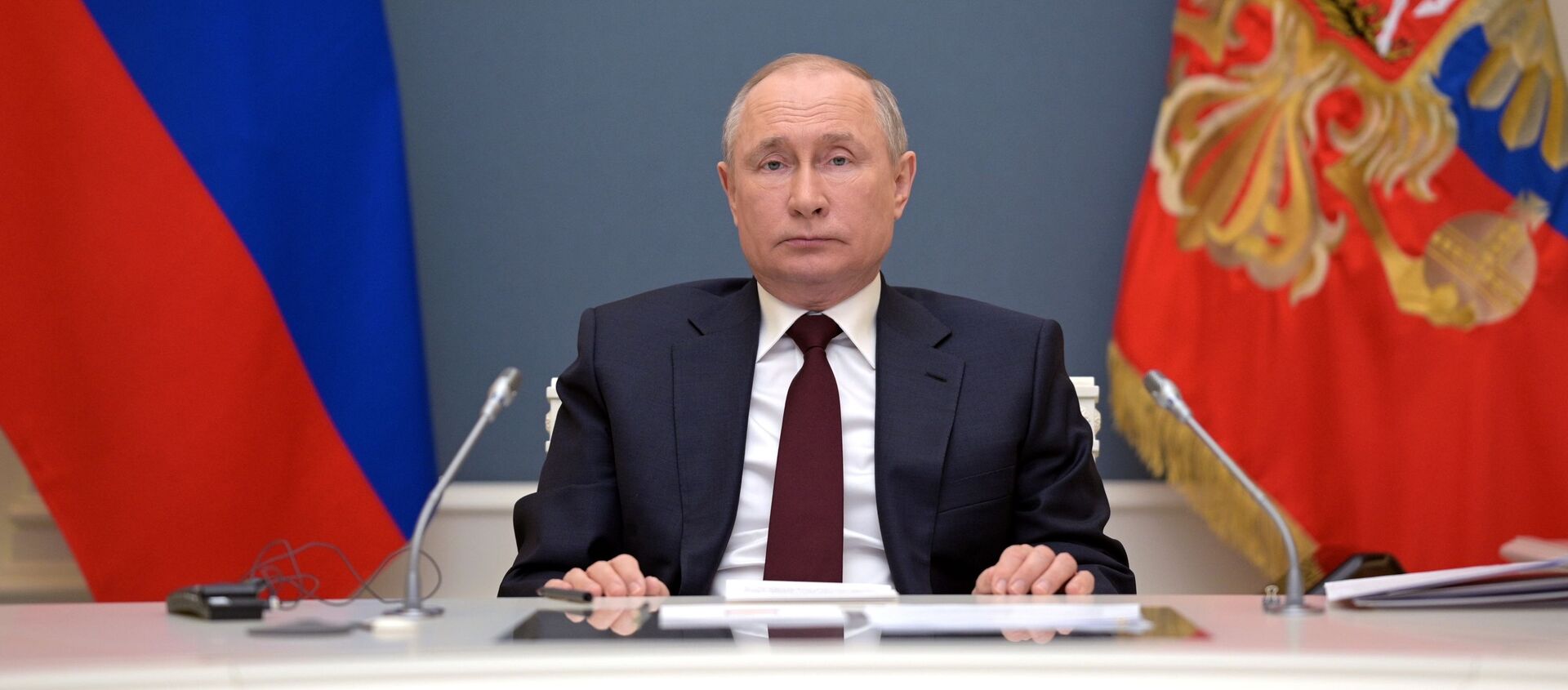 Президент РФ В. Путин выступил на онлайн-саммите по климату - Sputnik Беларусь, 1920, 22.04.2021