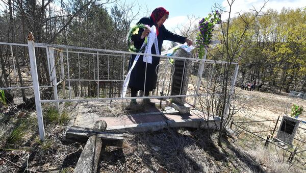 Кладбище бывшей деревни Оревичи в отселенной чернобыльской зоне - Sputnik Беларусь