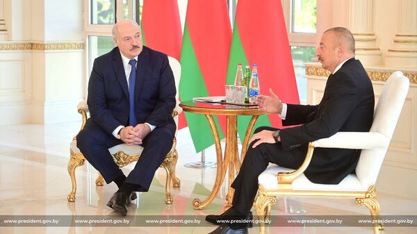 Президенты Беларуси и Азербайджана Александр Лукашенко и Ильхам Алиев - Sputnik Беларусь