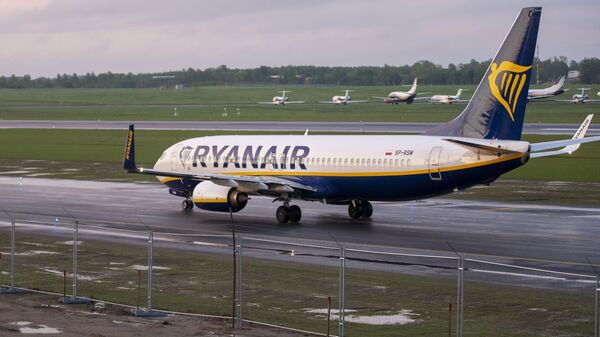 Самалёт Ryanair з рэгістрацыйным нумарам SP-RSM, на якім ляцеў Раман Пратасевіч - Sputnik Беларусь