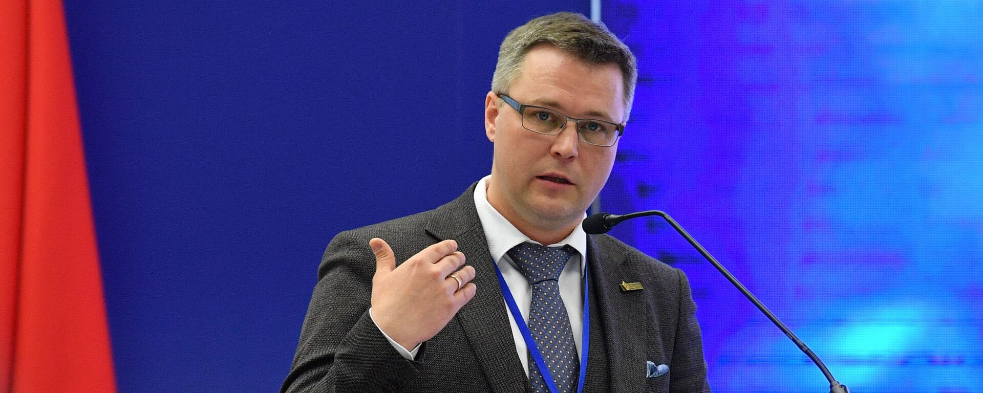 Старшыня праўлення Беларускага саюза журналістаў (БСЖ) Андрэй Крывашэеў - Sputnik Беларусь, 1920, 27.11.2025