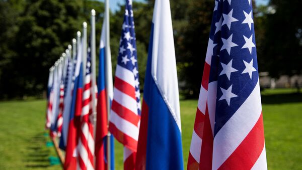 Сцягі Расіі і ЗША перад самітам у Швейцарыі - Sputnik Беларусь