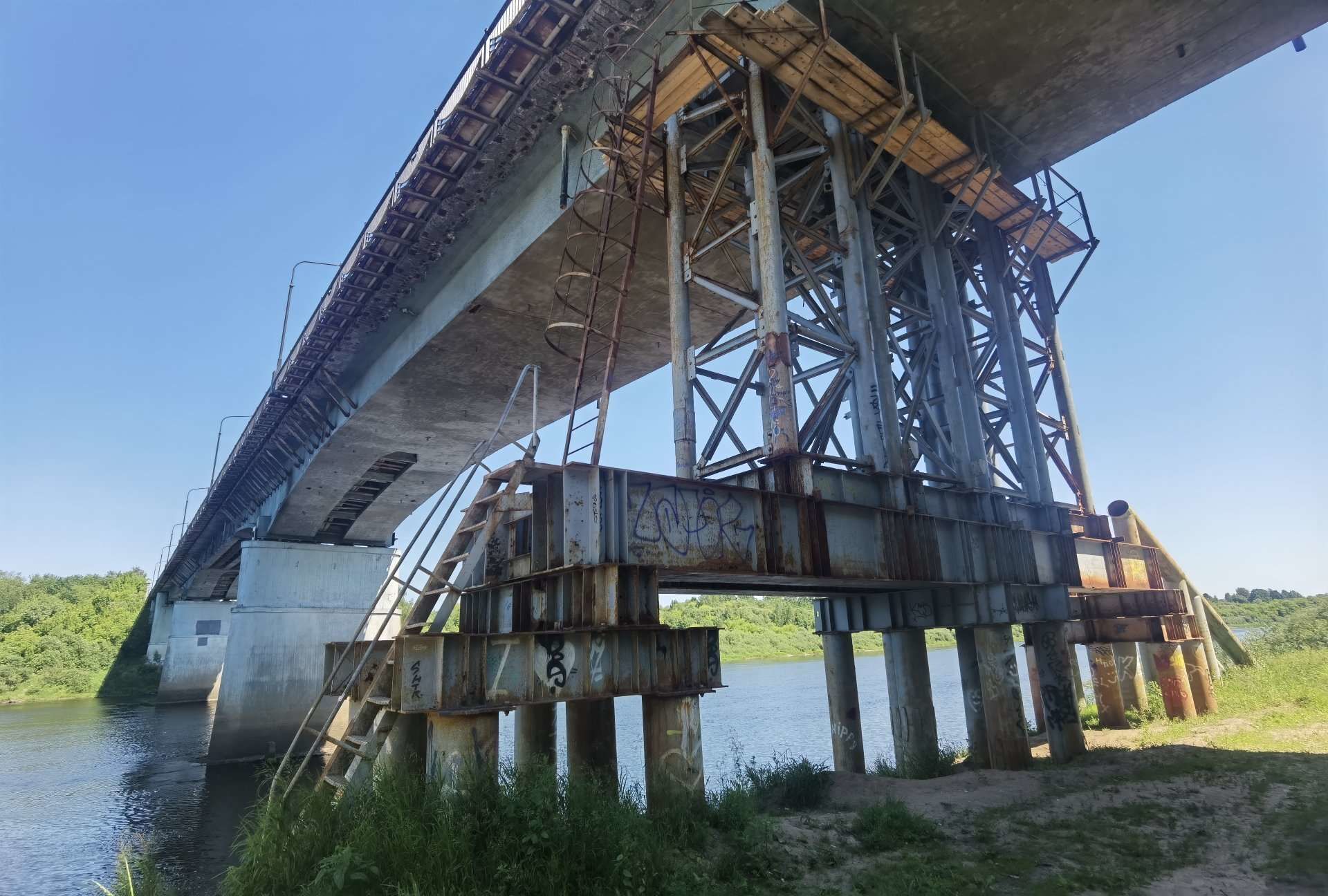 Опора моста в Новополоцке - Sputnik Беларусь, 1920, 29.06.2021