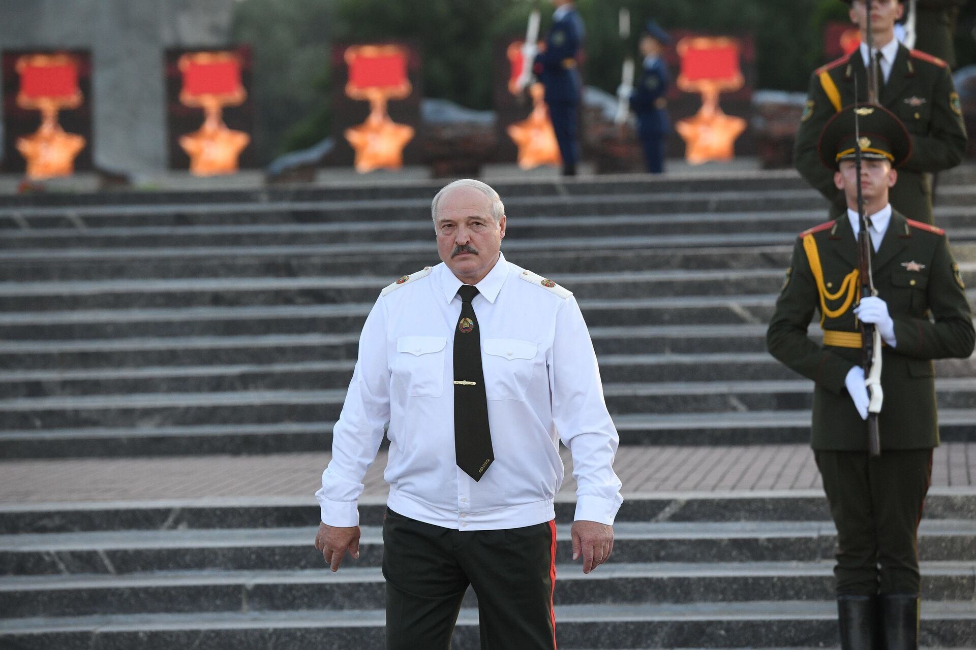 Александр Лукашенко в Брестской крепости 22 июня 2021 года - Sputnik Беларусь, 1920, 29.06.2021