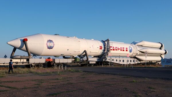 Вывоз ракеты-носителя Протон-М с многофункциональным лабораторным модулем Наука - Sputnik Беларусь