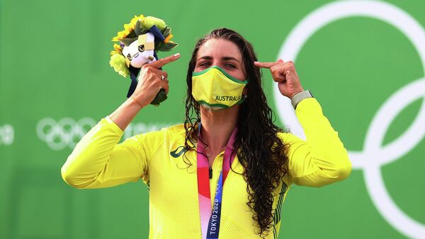 Чемпионка Олимпийских игр в Токио австралийка Джессика Фокс  - Sputnik Беларусь