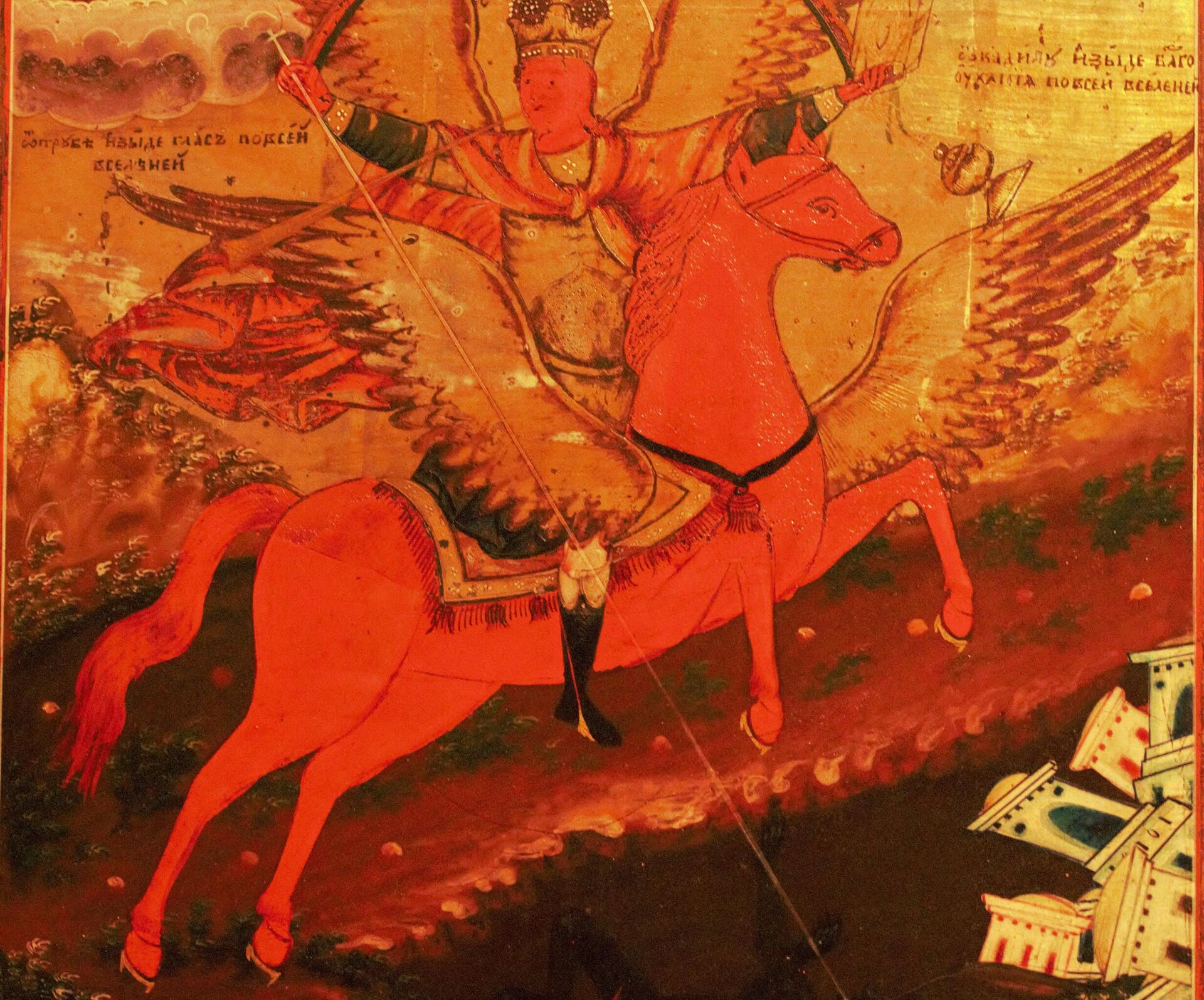 Известный живописец Петров-Водкин в детстве учился в Хвалынке, в иконописной мастерской, где и видел старообрядческие иконы, по их мотивам и написал Купание Красного коня - Sputnik Беларусь, 1920, 30.07.2021