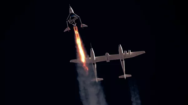 Полет корабля Unity  - Sputnik Беларусь