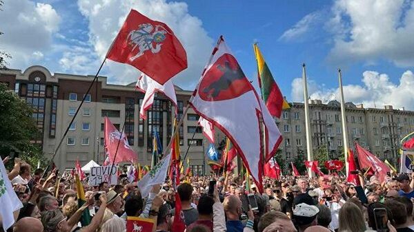 Протесты возле сейма Литвы - Sputnik Беларусь
