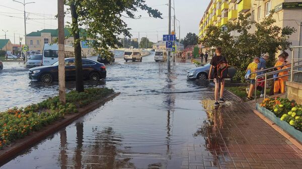 Сильный ливень затопил Витебск - Sputnik Беларусь